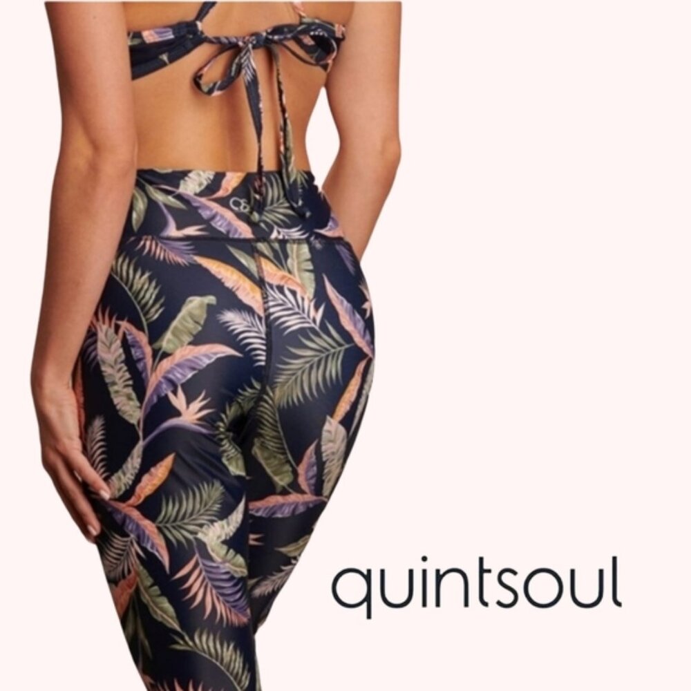 Quintsoul Highrise Crop Leggings in Navajo Print NWT Size Small